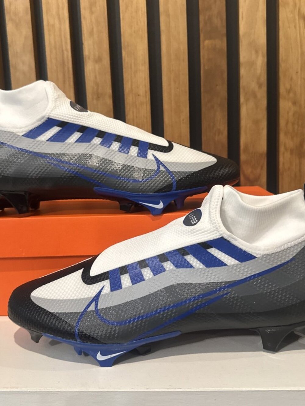 SIZE 14 - Nike Vapor Edge Pro 360 Blue White Black Football Cleats DQ3670 041